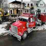 House Demolition with Pleasant View truck - dumpster rentals for demolition sites